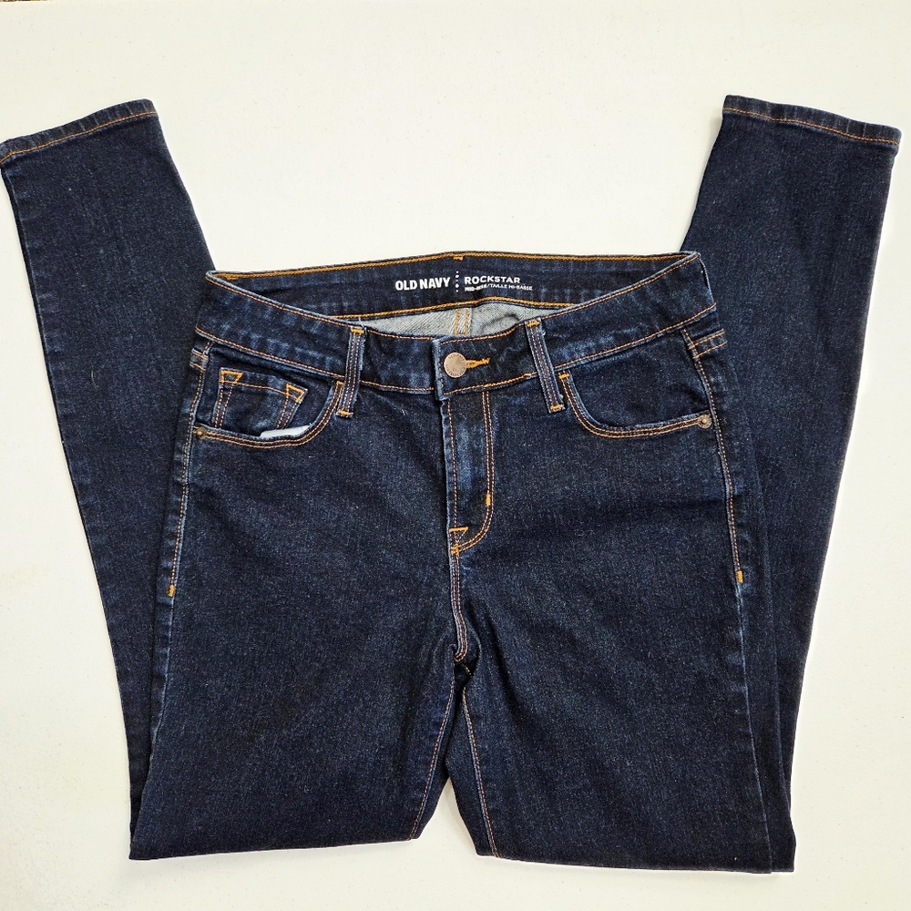 Old Navy Rockstar dark wash skinny jeans